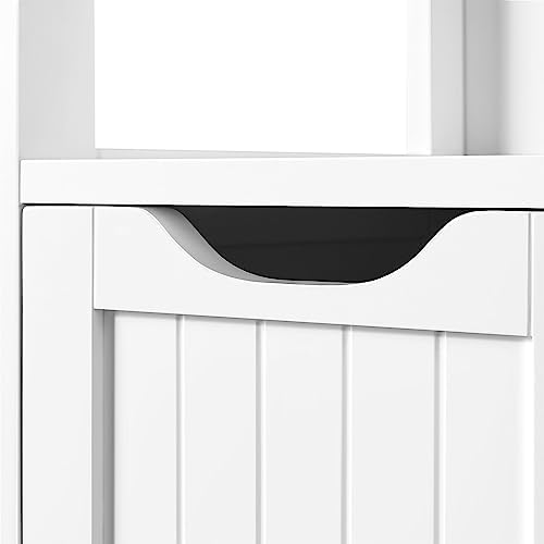 Armario de Baño Suelo Mueble de Baño con Cajones y Estante Ajustable Mueble con Puertas Salón Aparador Cocina - Imagen 7