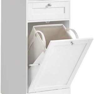 Armario de Baño con Cesto Ropa Sucia