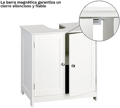 shelfmade Mueble bajo Lavabo Blanco Estilo rústico - Imagen 5